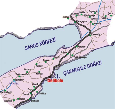 gelibolu köyleri haritası